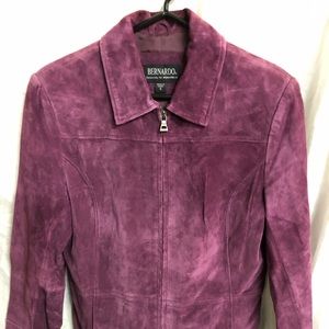 Bernardo Nordstrom purple small-med suede coat